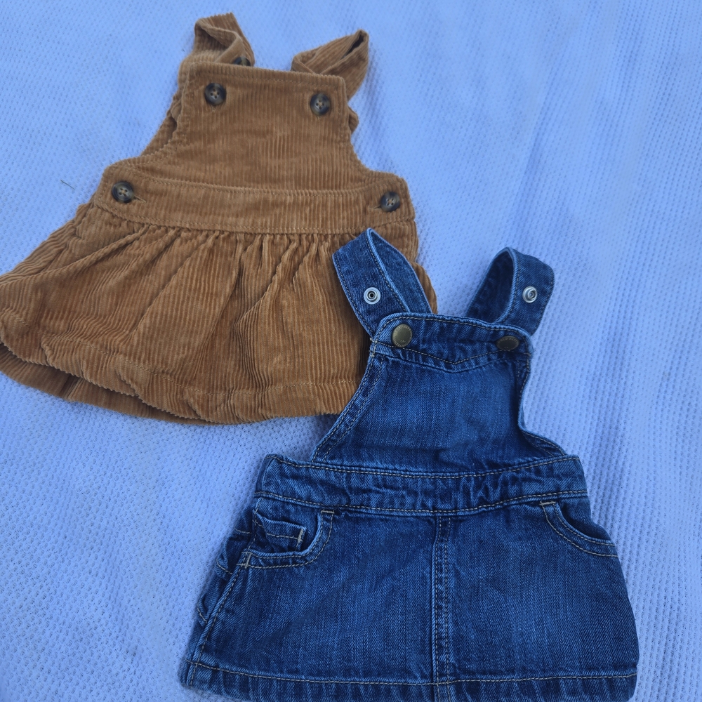 Stylish Kids Denim and Corduroy Overalls Set